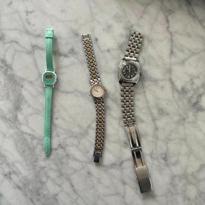 lot of 3 vintage watches - as is